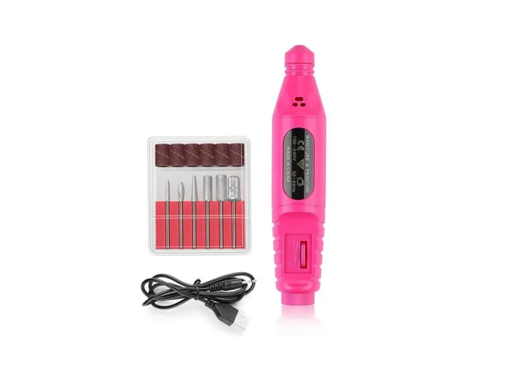 KIT TORNO PARA MANICURE Y PEDICURE DE UÑAS 3000 RPM - 1