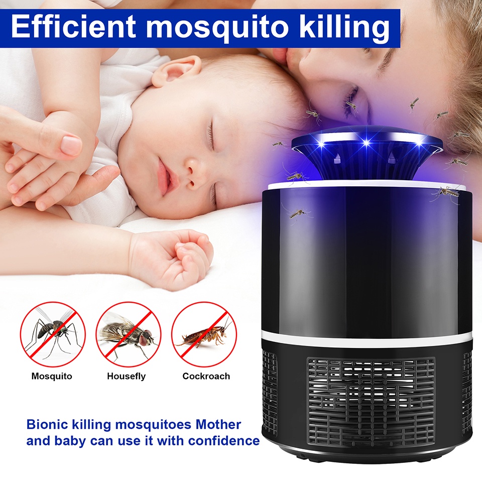 LÁMPARA PARA MATAR MOSQUITOS USB EXTERMINADOR DE INSECTOS - 4