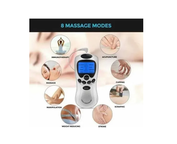 MASAJEADOR CORPORAL CON 4 PARCHES MÁQUINA DE TERAPIA DIGITAL - 3