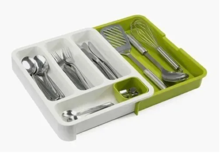 ORGANIZADOR DE CUBIERTOS CUCHARAS SERVICIOS MULTIFUNCIÓN EXTENSIBLE - 2
