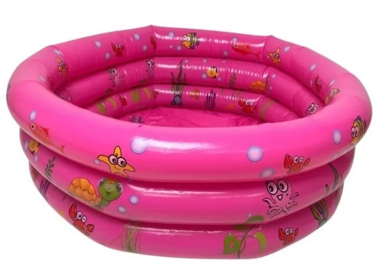 PISCINA INFLABLE PARA NIÑOS PECES 90 CM - 1