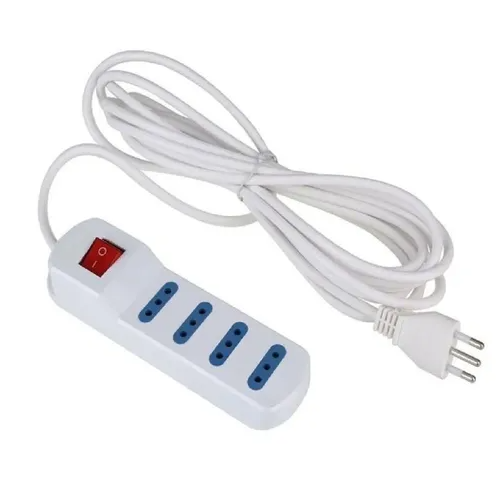 ALARGADOR CABLE DE EXTENSIÓN DE ALIMENTACIÓN DE 4 ENTRADAS - 1