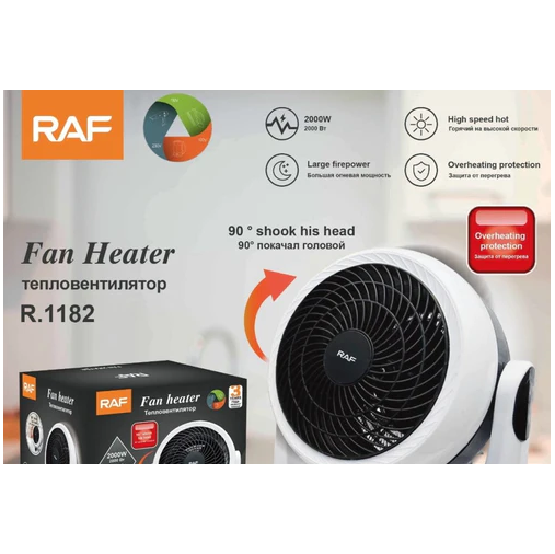 VENTILADOR CALEFACTOR 2 EN 1 EL HOGAR 2000 W - 3