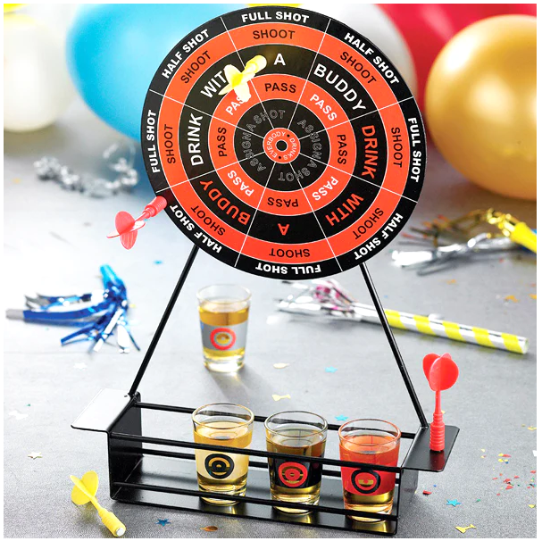 TIRO DARDOS JUEGO MAGNÉTICOS CON 4 VASOS SHOT - 4