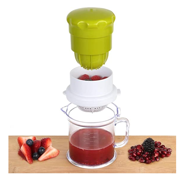MINI EXPRIMIDOR MANUAL FRUTAS Y VERDURAS - 1
