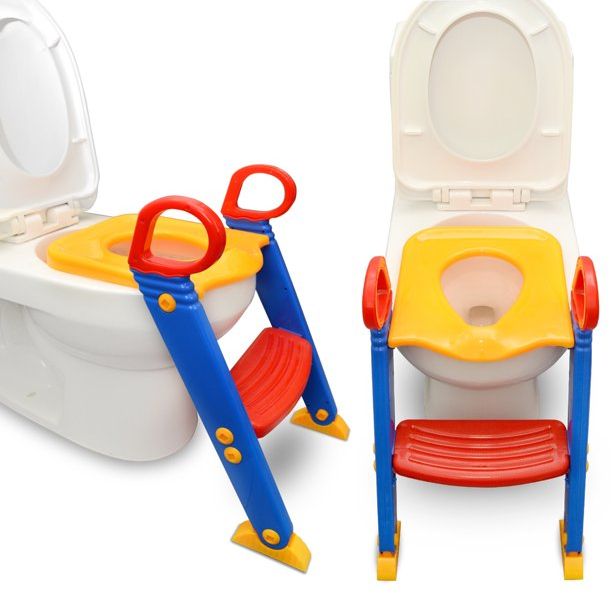 ASIENTO DE INODORO SILLA PARA NIÑOS PEQUEÑOS CON ESCALERA - 6