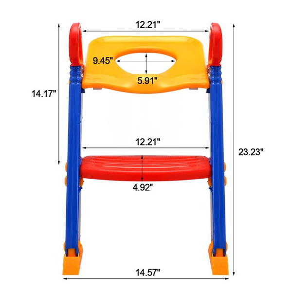 ASIENTO DE INODORO SILLA PARA NIÑOS PEQUEÑOS CON ESCALERA - 8