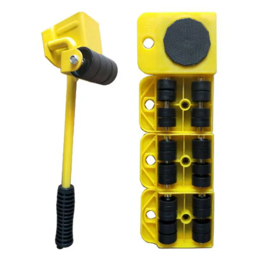 ELEVADOR MUEBLES ERGONÓMICO 4 RODILLOS APARATOS PESADOS 150KG ACERO - 4