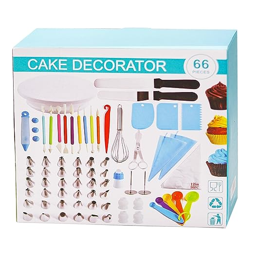 SET DE 66 HERRAMIENTAS PARA REPOSTERÍA PASTELERÍA DECORACIÓN DE TORTAS - 7