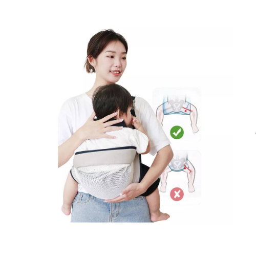 PORTABEBÉ FÁCIL USAR CANGURO ERGONÓMICO NEGRO - 4