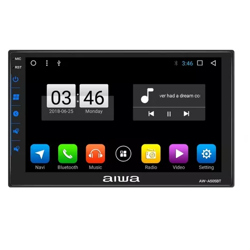 RADIO AUTO AIWA 2 DIN PANTALLA TOUCH HD DE 7'' ANDROID 12.0 - 1