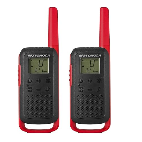WALKIE TALKIE MOTOROLA NEGRO INTERCOMUNICADOR TRANSCEPTOR T210CL TALKABOUT - 1