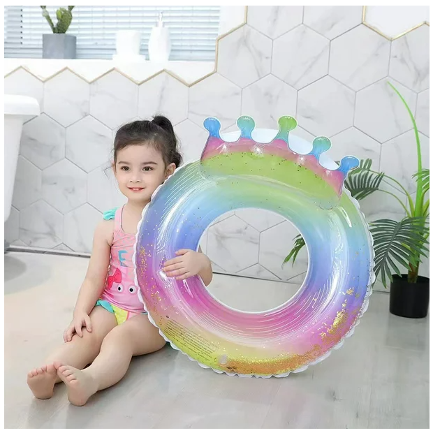 FLOTADOR PISCINA 90 CM INFLABLES CORONA - 5