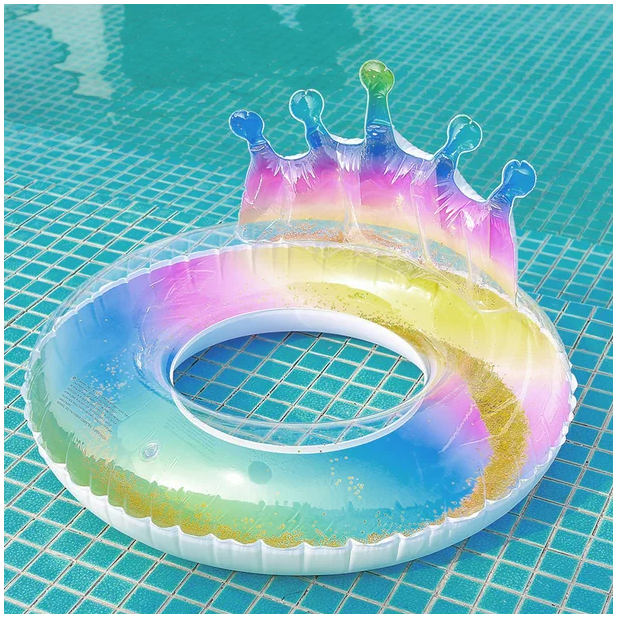 FLOTADOR PISCINA 90 CM INFLABLES CORONA - 8