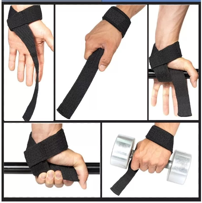 MUÑEQUERAS BELLEZA TOTAL LIFTING STRAPS CORREA LEVANTAMIENTOS PESAS - 3