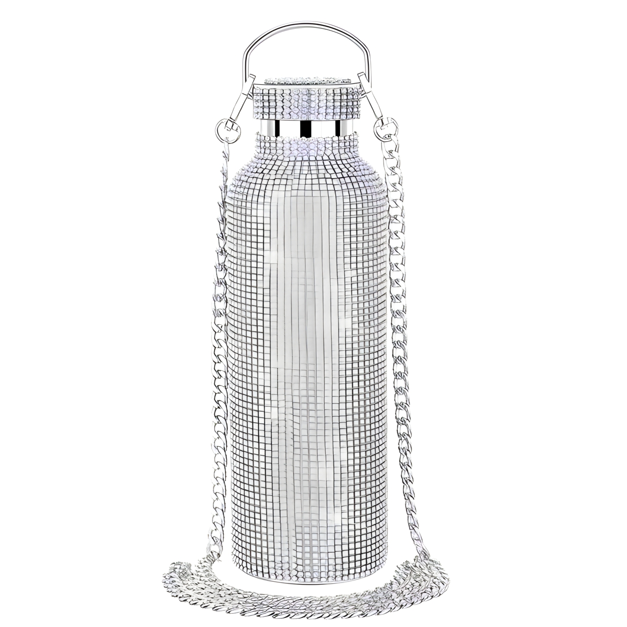 TERMO BOTELLA DE AGUA BRILLOS DIAMOND WHITE 750 ML - 1