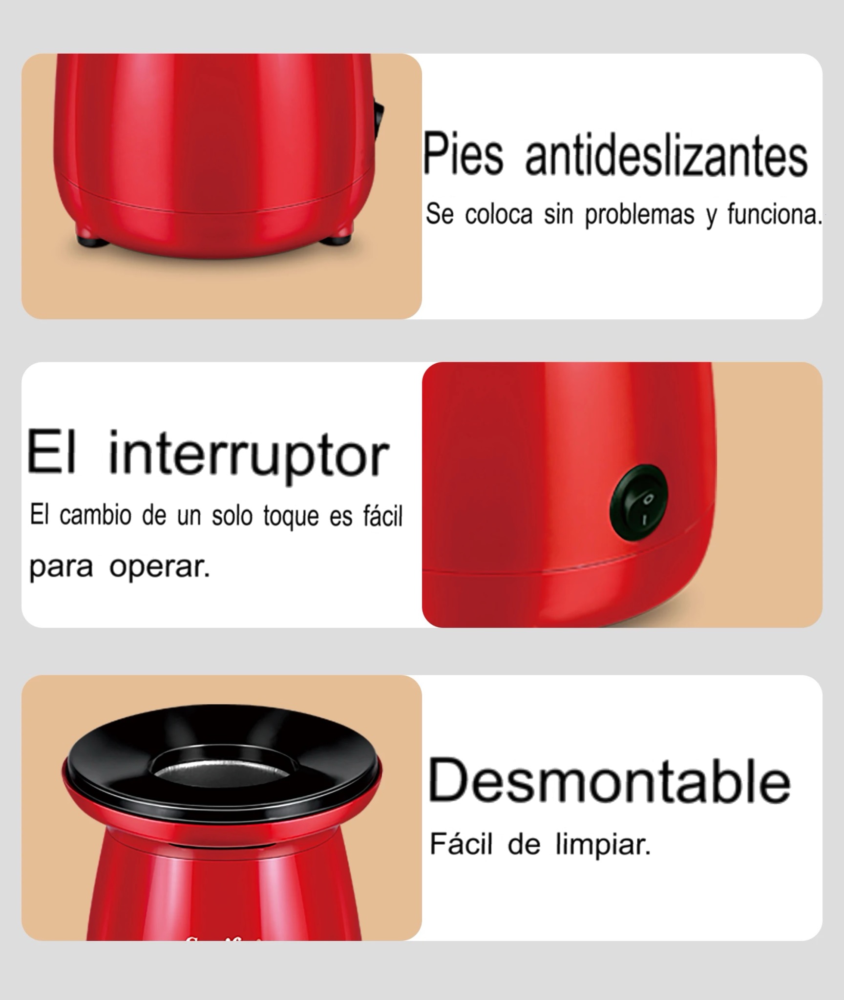 MÁQUINA DE CABRITAS DE AIRE LIBRE DE ACEITE 1200W - 3