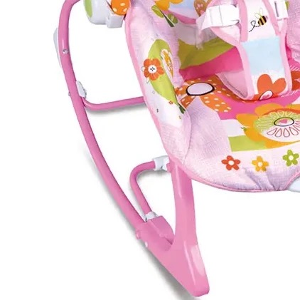 SILLA NIDO BEBÉ MECEDORA MUSICAL CON VIBRACIÓN ROSADO - 4