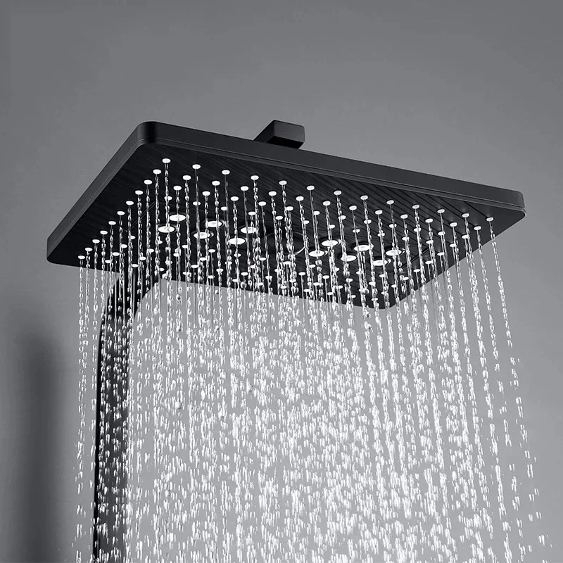 ACCESORIO GRIFERÍA TOP SELLER COLUMNA DUCHA 4 FUNCIONES BOTONES PUSH NEGRO MATE - 9