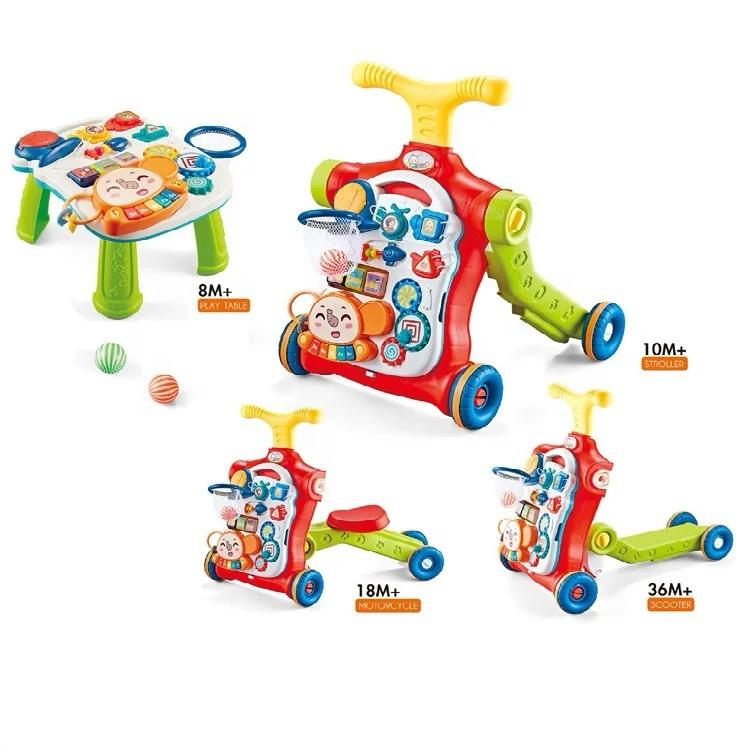 CAMINADORA TOP SELLER SCOOTER TRICICLO MESA JUEGOS BEBÉ MUSICAL MULTICOLOR - 1