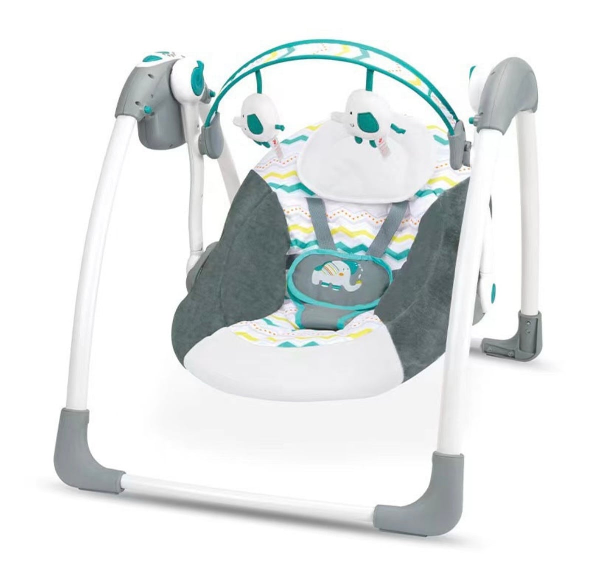 SILLA ACTUAL MECEDORA BEBÉS CON ASIENTO RECLINABLE VERDE CLARO - 1