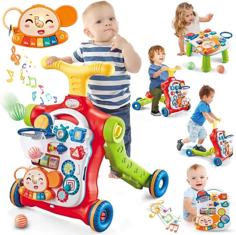 ANDADOR TOP SELLER CAMINADORA TRICICLO SCOOTER BEBÉ MUSICAL 5 EN 1 MULTICOLOR - 1