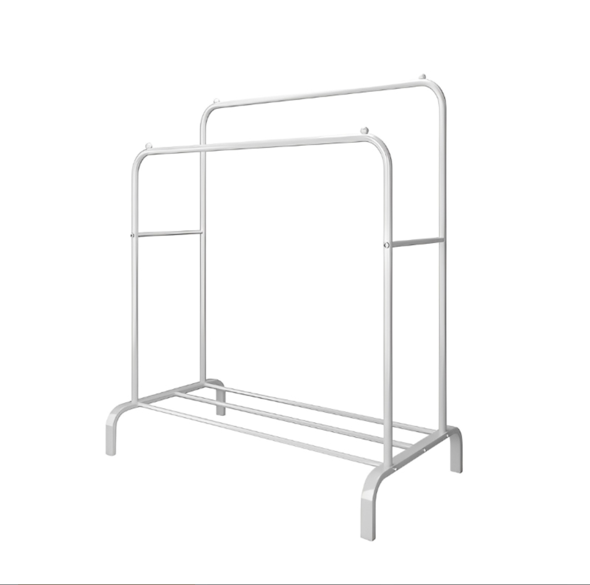 PERCHERO DOBLE ORGANIZADOR DE ROPA RESISTENTE HASTA 35 KILOS BLANCO - 6