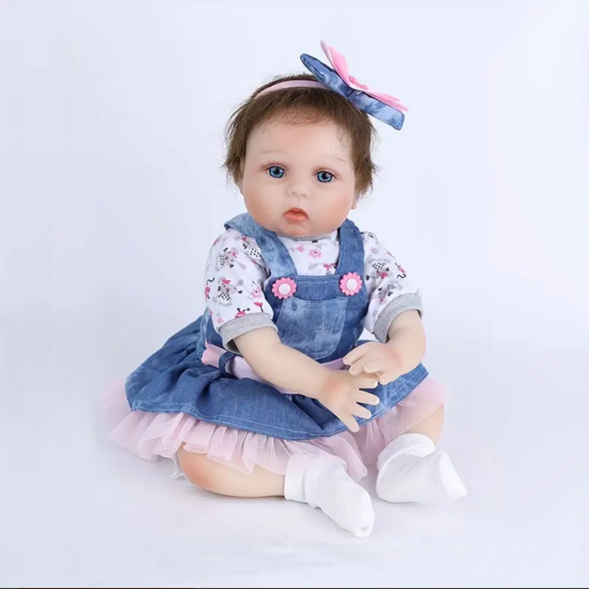 MUÑECA TOP SELLER AZUL_BEBE REBORN SUPEREALISTA 55 CM