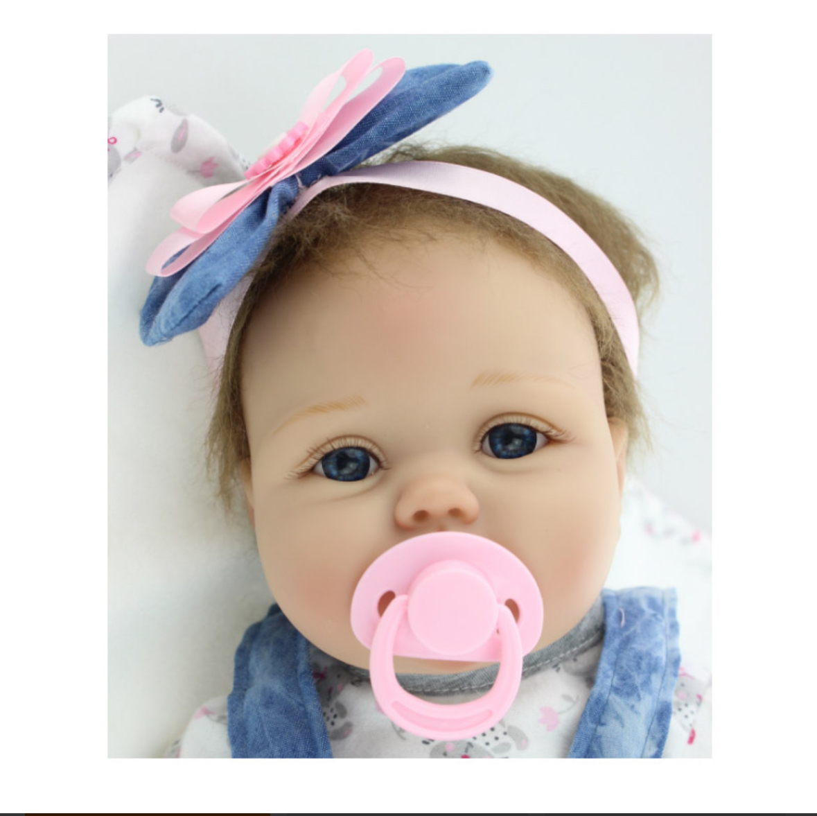 MUÑECA TOP SELLER AZUL_BEBE REBORN SUPEREALISTA 55 CM