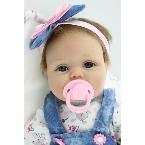 MUÑECA TOP SELLER AZUL_BEBE REBORN SUPEREALISTA 55 CM