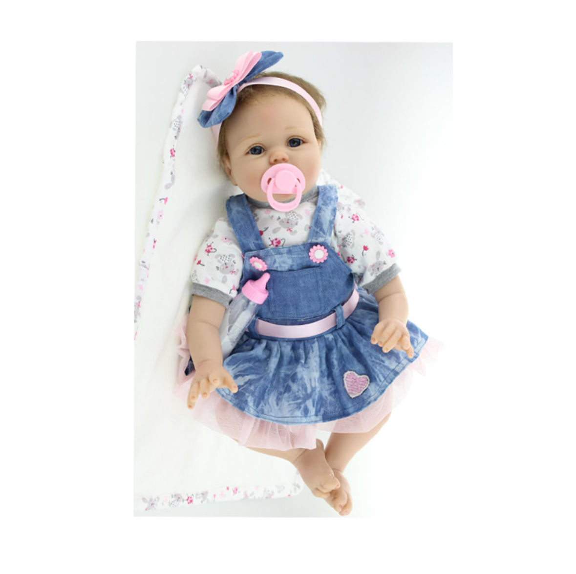 MUÑECA TOP SELLER AZUL_BEBE REBORN SUPEREALISTA 55 CM