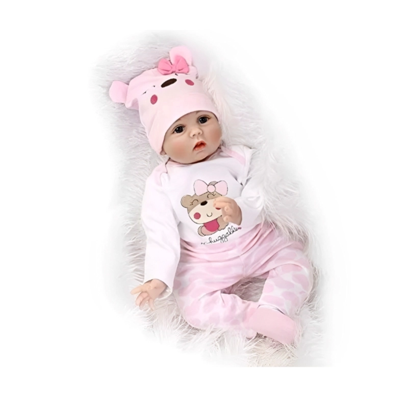 MUÑECA REBORN SUPEREALISTA 55 CM BEBÉ - 1