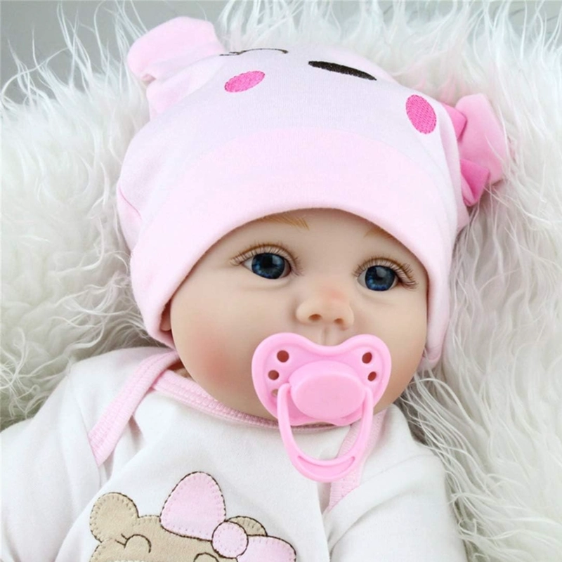 MUÑECA REBORN SUPEREALISTA 55 CM BEBÉ - 4