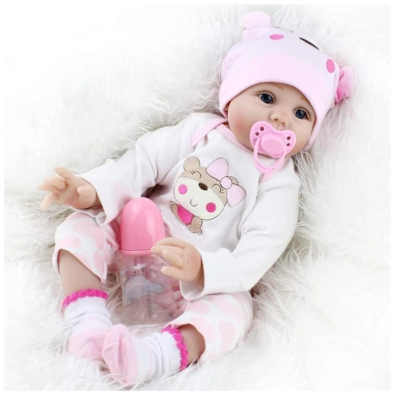 MUÑECA REBORN SUPEREALISTA 55 CM BEBÉ - 6