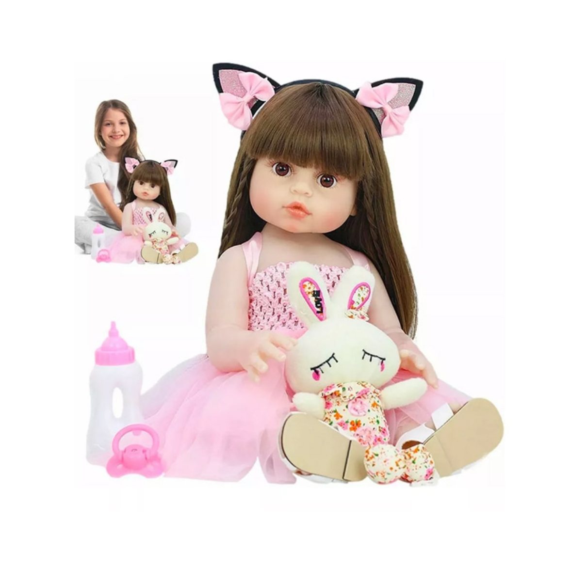 MUÑECA REBORN SUPEREALISTA 55 CM - 2