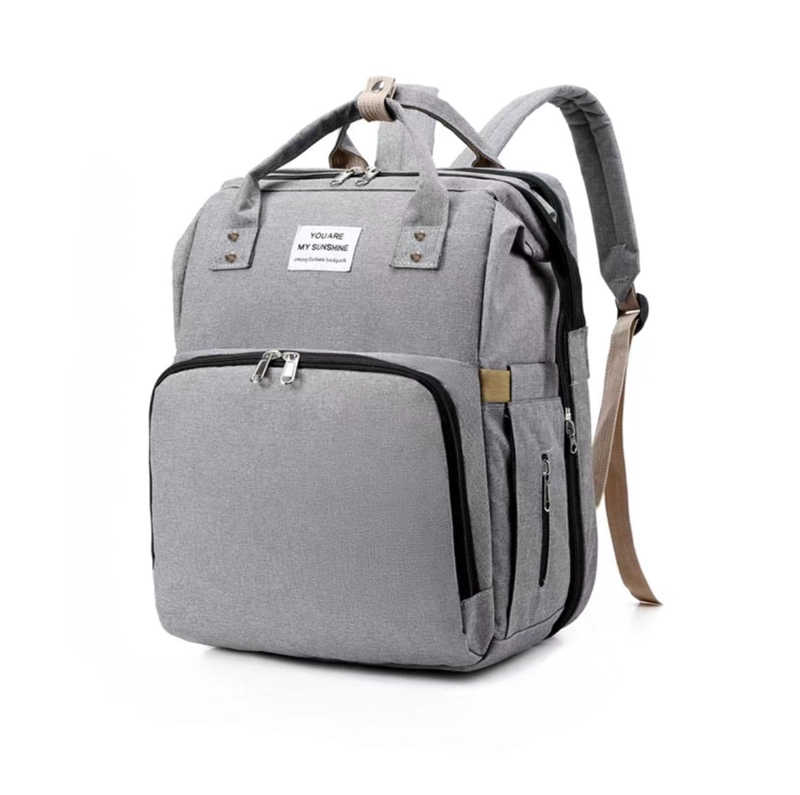 MOCHILA MATERNAL 3 EN 1 CUNA MUDADOR PAÑALERA IMPERMEABLE - 2