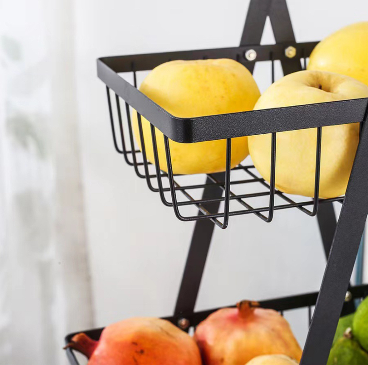 FRUTERO VERDULERO CANASTO PARA FRUTAS VERDURAS 3 NIVELES - 7