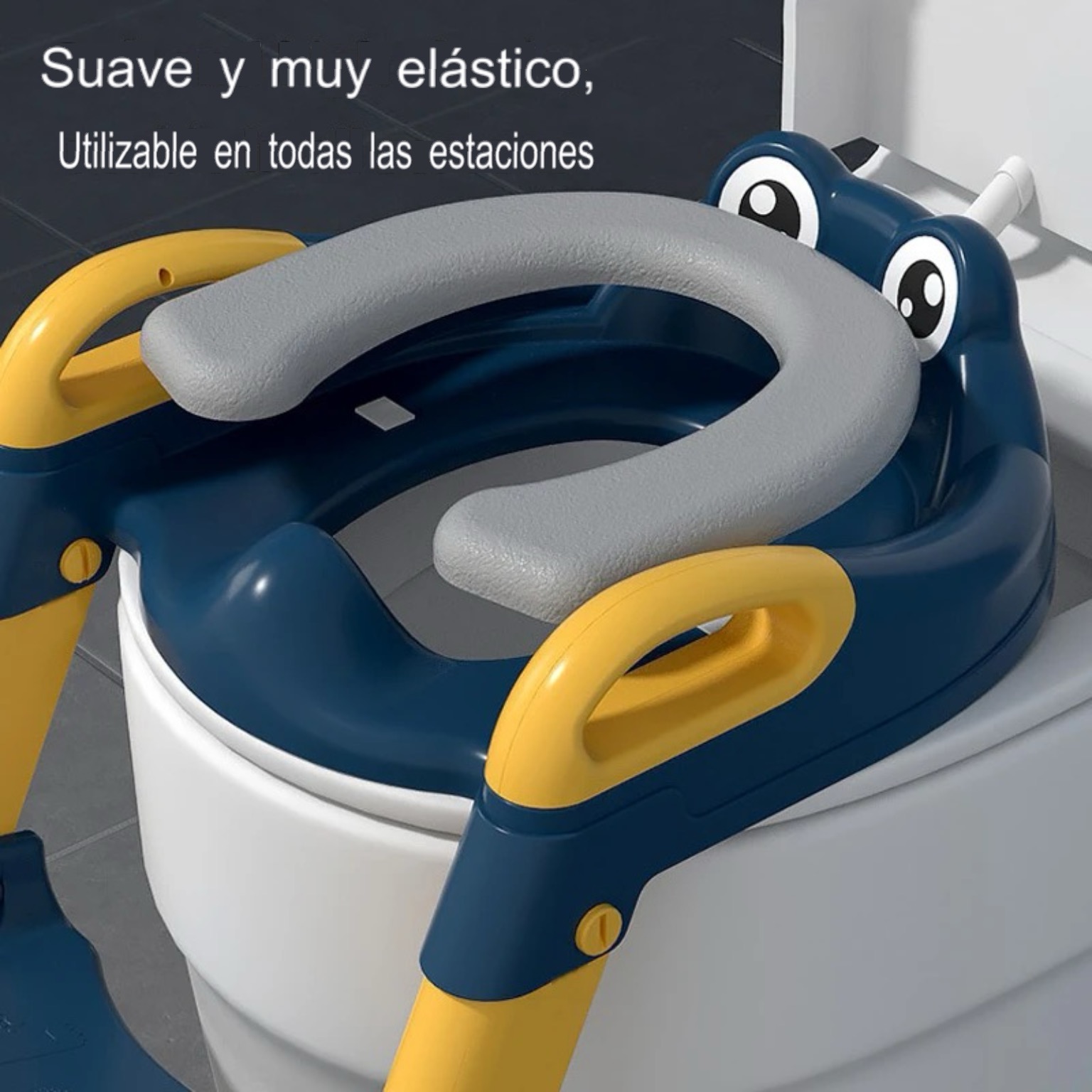 ADAPTADOR ESCALERA DE BAÑO PLEGABLE PARA NIÑOS BAÑO DE ENTRENAMIENTO - 4