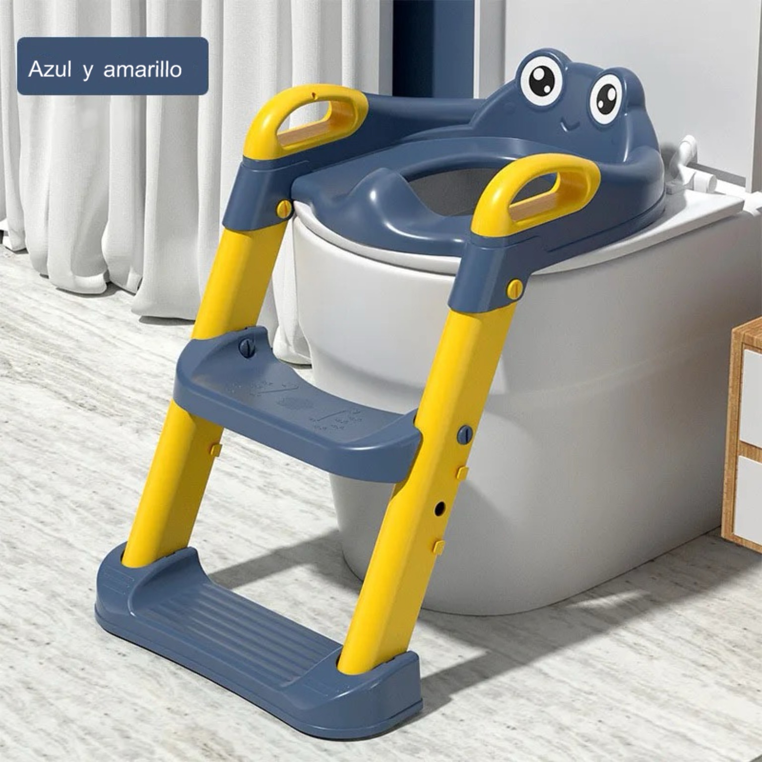ADAPTADOR ESCALERA DE BAÑO PLEGABLE PARA NIÑOS BAÑO DE ENTRENAMIENTO - 6