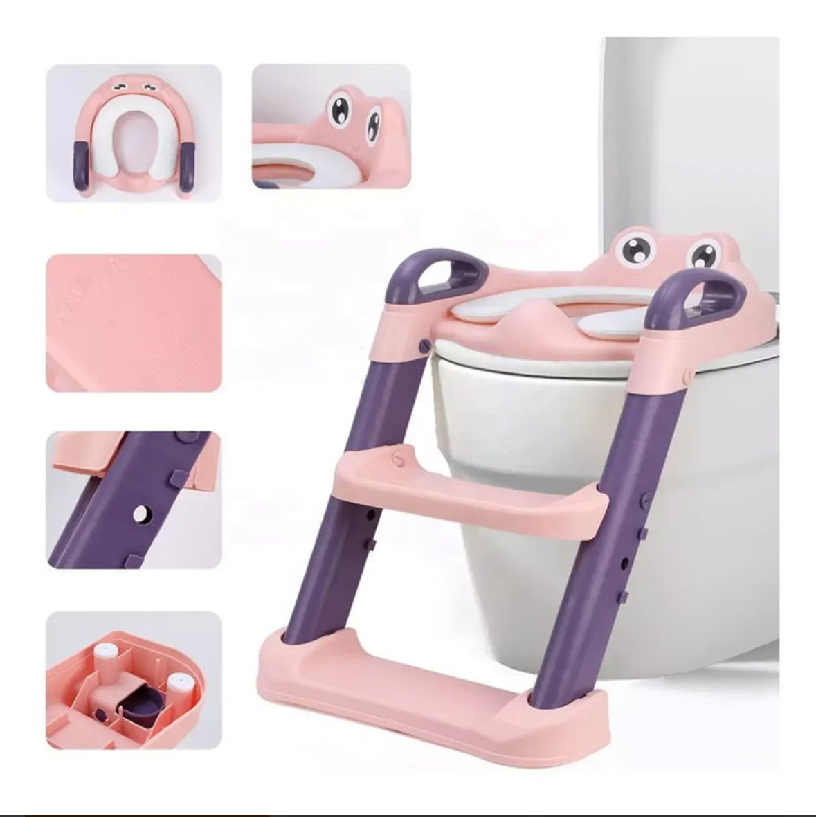 ADAPTADOR ESCALERA DE BAÑO PLEGABLE PARA NIÑOS BAÑO DE ENTRENAMIENTO - 2