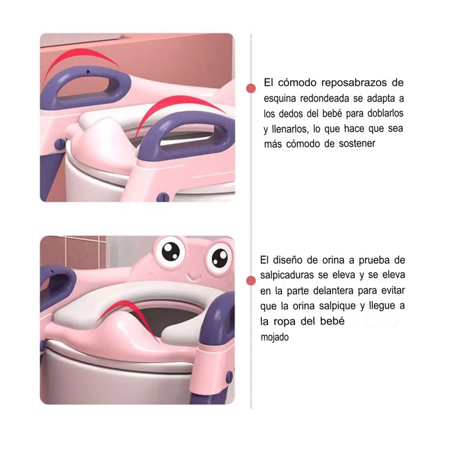 ADAPTADOR ESCALERA DE BAÑO PLEGABLE PARA NIÑOS BAÑO DE ENTRENAMIENTO - 3