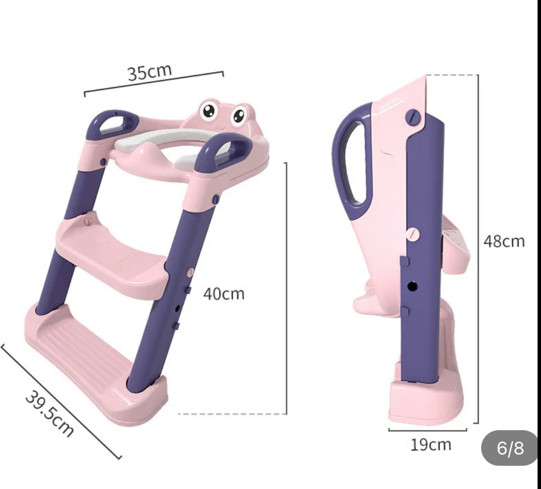 ADAPTADOR ESCALERA DE BAÑO PLEGABLE PARA NIÑOS BAÑO DE ENTRENAMIENTO - 8