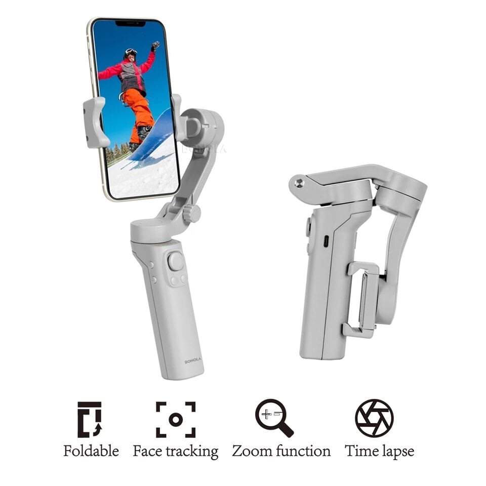 ESTABILIZADOR CELULAR TOP SELLER PLEGABLE CÁMARA DE ACCIÓN 3 EJES GIMBAL TRÍPODE - 1
