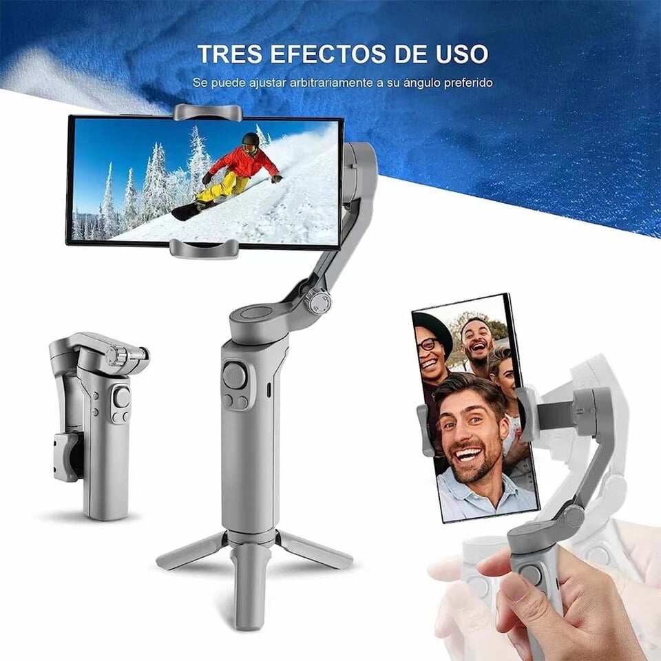 ESTABILIZADOR CELULAR TOP SELLER PLEGABLE CÁMARA DE ACCIÓN 3 EJES GIMBAL TRÍPODE - 3
