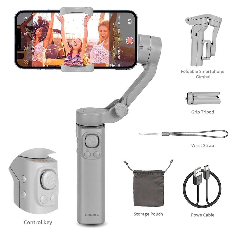 ESTABILIZADOR CELULAR TOP SELLER PLEGABLE CÁMARA DE ACCIÓN 3 EJES GIMBAL TRÍPODE - 4