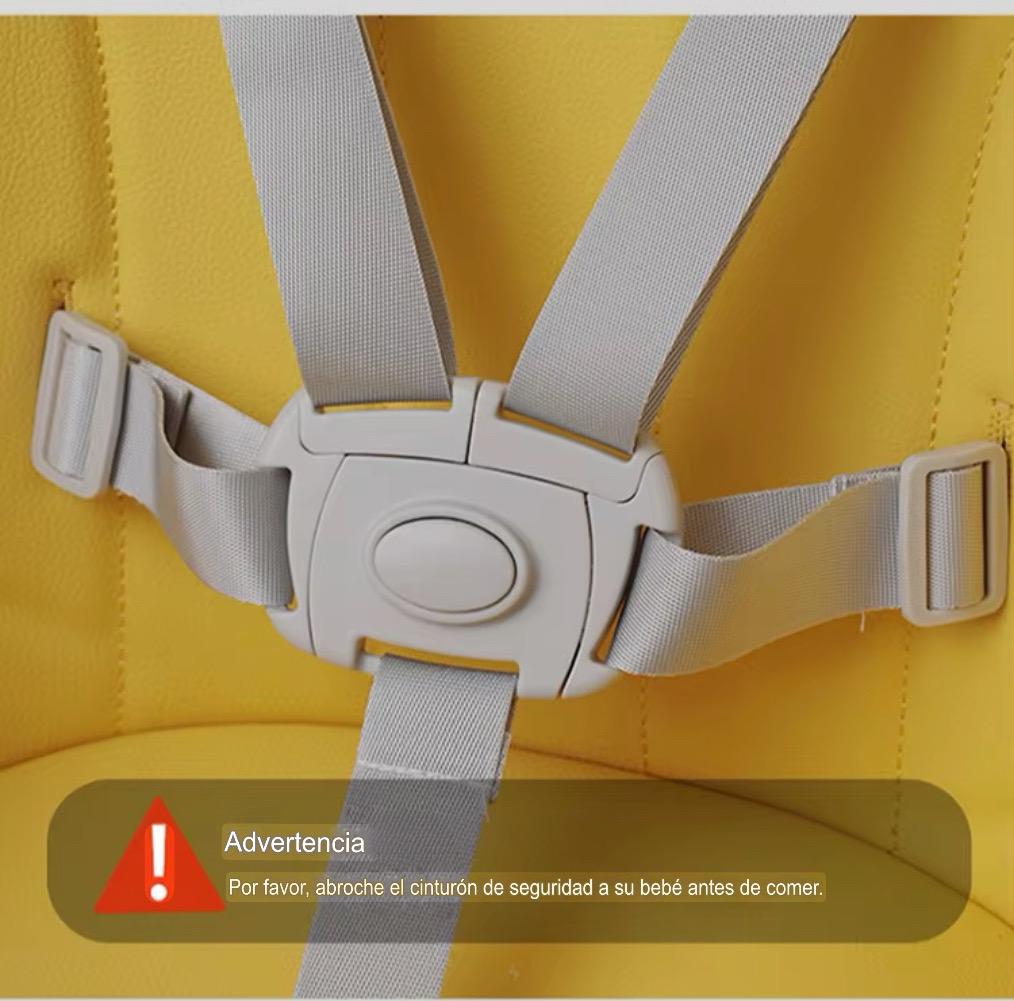 SILLA DE COMER PARA BEBÉ 2 EN 1 COLOR AMARILLO - 7