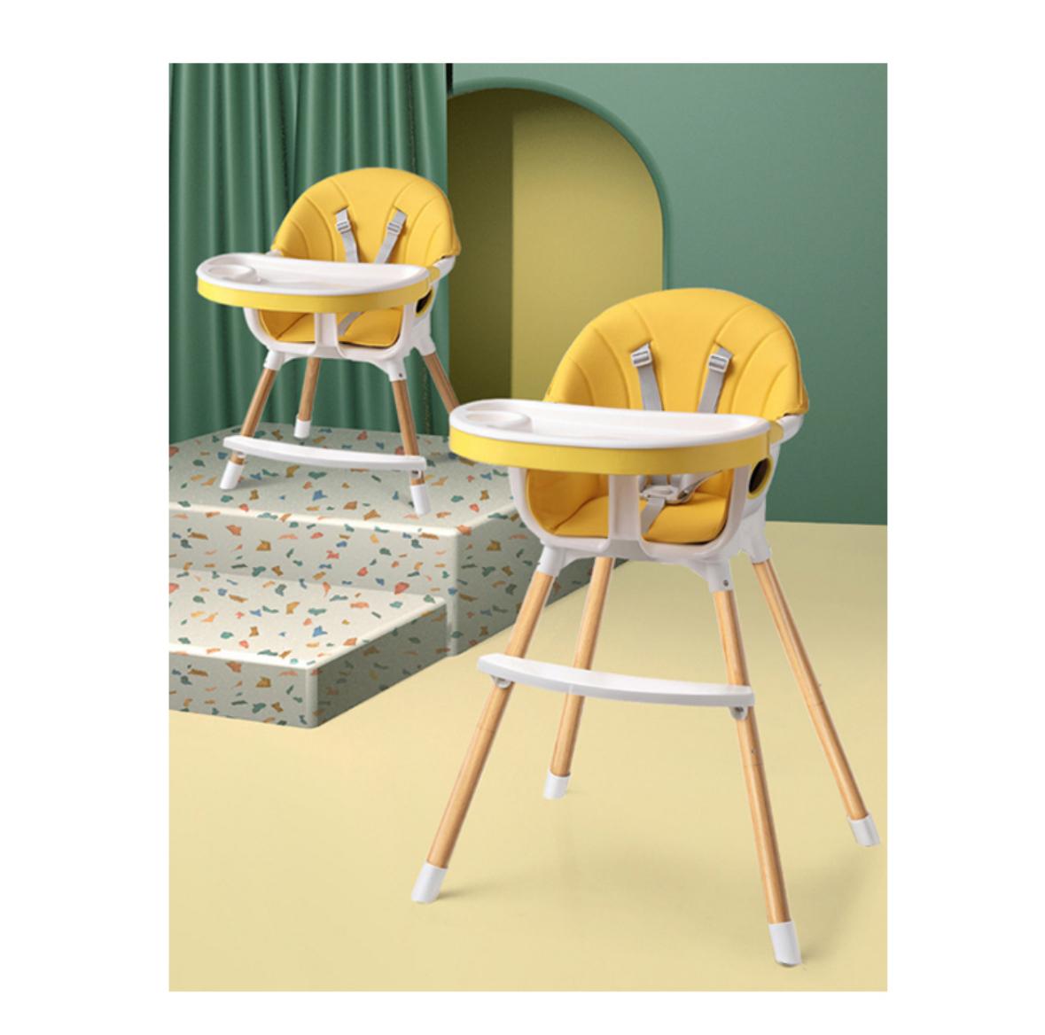 SILLA DE COMER PARA BEBÉ 2 EN 1 COLOR AMARILLO - 9