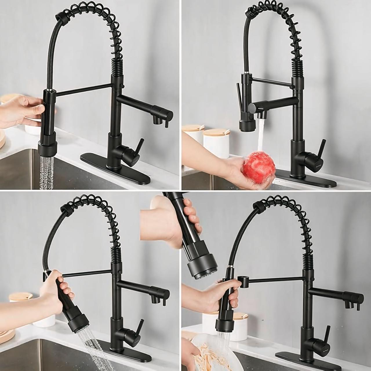LLAVE MONOMANDO TOP SELLER GRIFO LAVAPLATOS 2 EN 1 EXTENSIBLE - 3