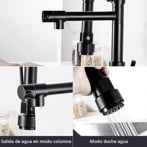 LLAVE MONOMANDO TOP SELLER GRIFO LAVAPLATOS 2 EN 1 EXTENSIBLE - 6
