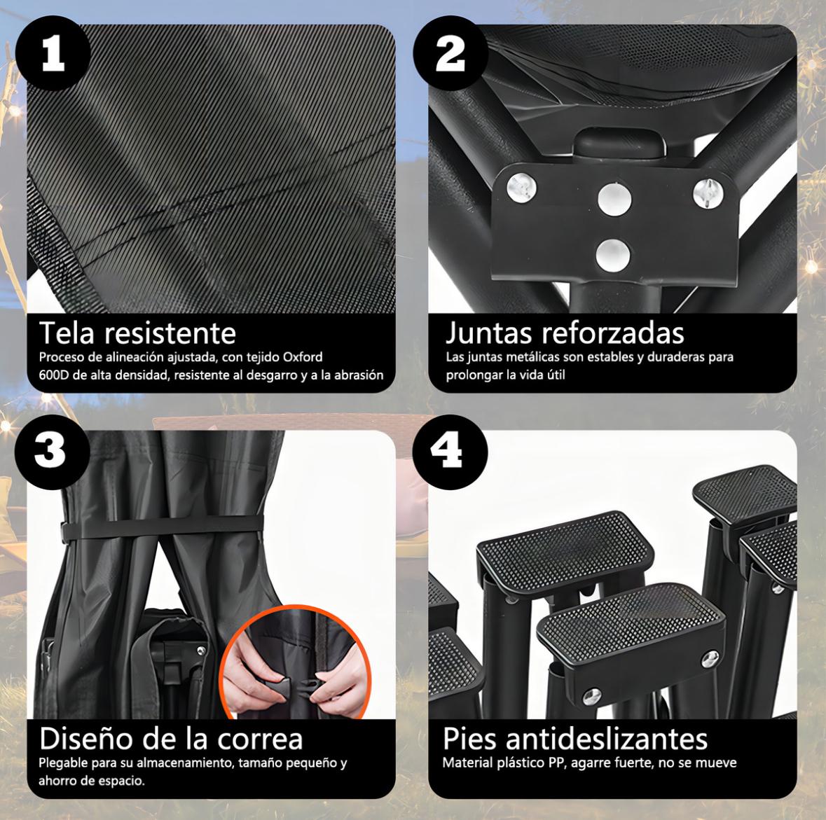 CAMA DE CAMPING PLEGABLE CATRE DE CAMPAÑA CON BOLSO - 4